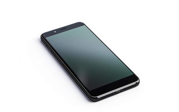 Foto telefono cellulare moderno su sfondo bianco o png trasparente