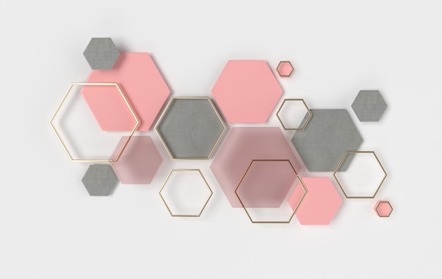 modern cellular honeycomb panel with hexagons