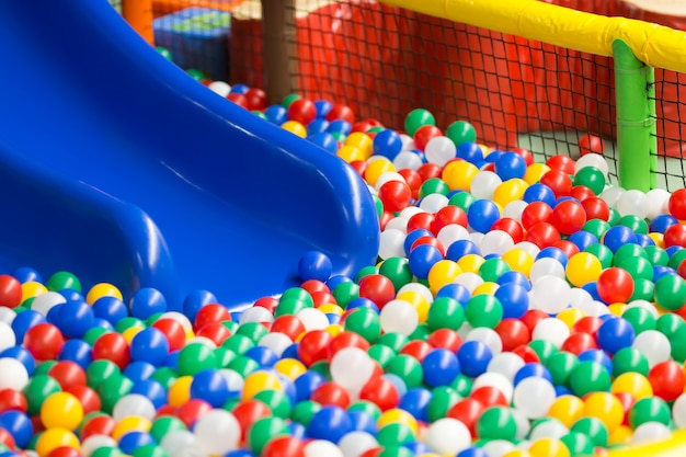 Modern children playground interior.