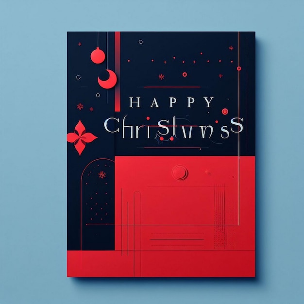 Photo modern christmas card design minimalist christmas card design beautiful christmas card design