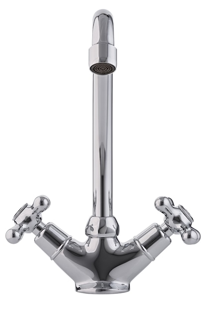 Modern chrome-plated kitchen faucet