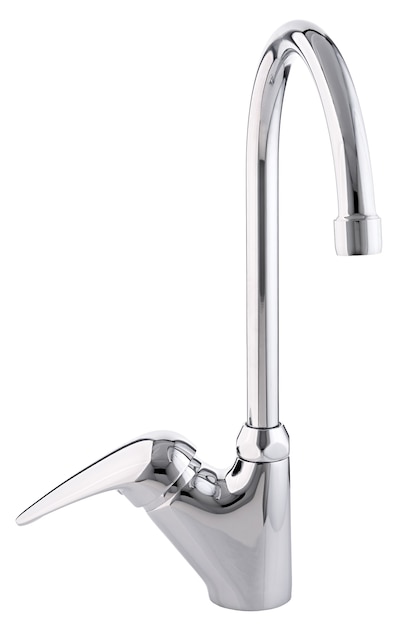 Modern chrome-plated kitchen faucet