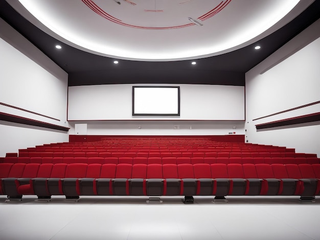 Modern cinema screen hall in Royan Charente maritime France