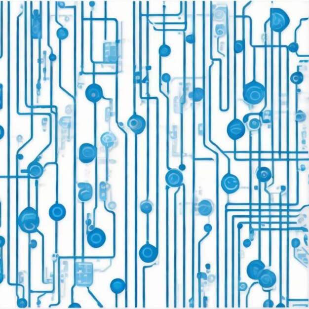 Photo modern circuit board technology background