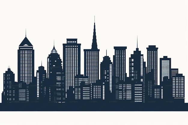 Photo modern city buildings clipart