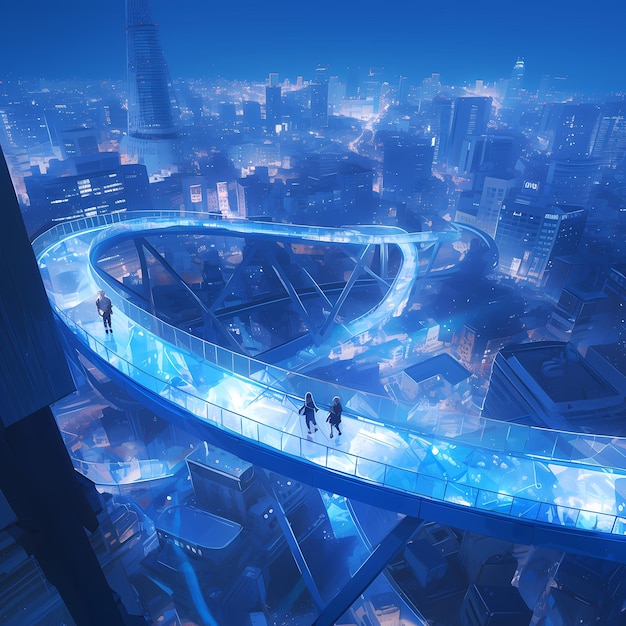 Modern City Skywalk A Stunning Urban Adventure