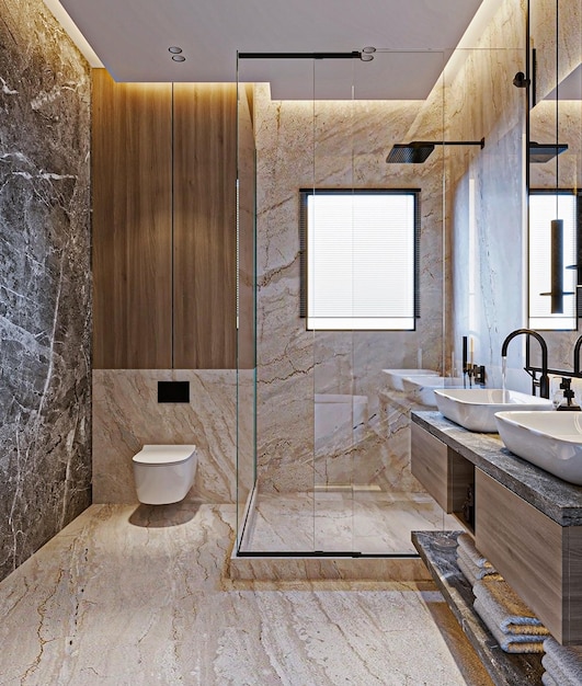 modern classic bathroom design