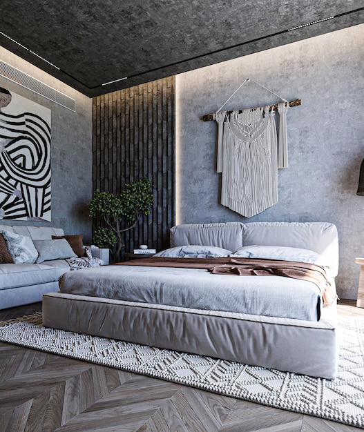 Modern classic bedroom design