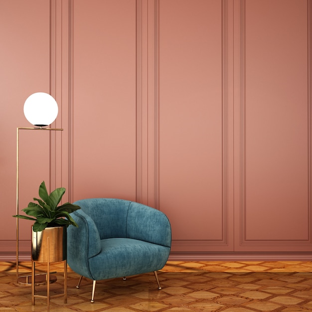 Foto design classico moderno del soggiorno e idee per la decorazione d'interni3d rendering3d illustration