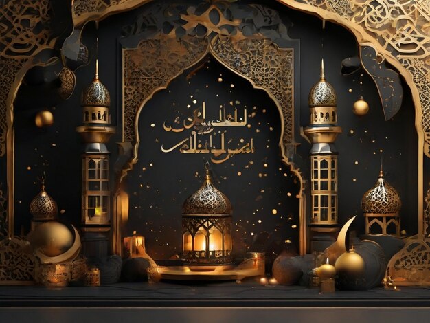 Modern and clean eid background design