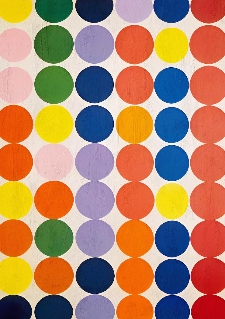Photo modern colorful abstract painting composition