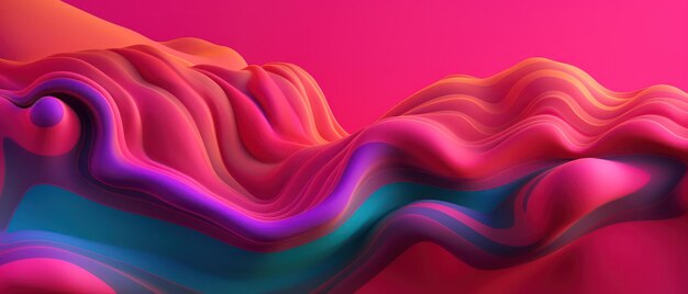 Modern colorful background of flow and paints Wave color Liquid form Abstract design