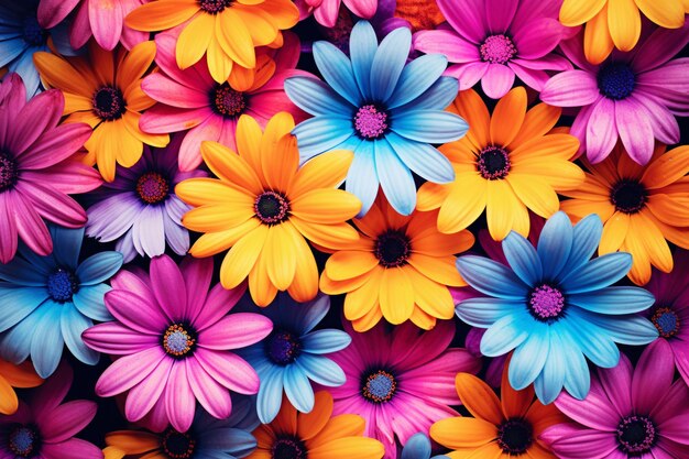 Modern colorful floral background