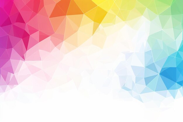 Photo modern colorful low poly triangle shapes