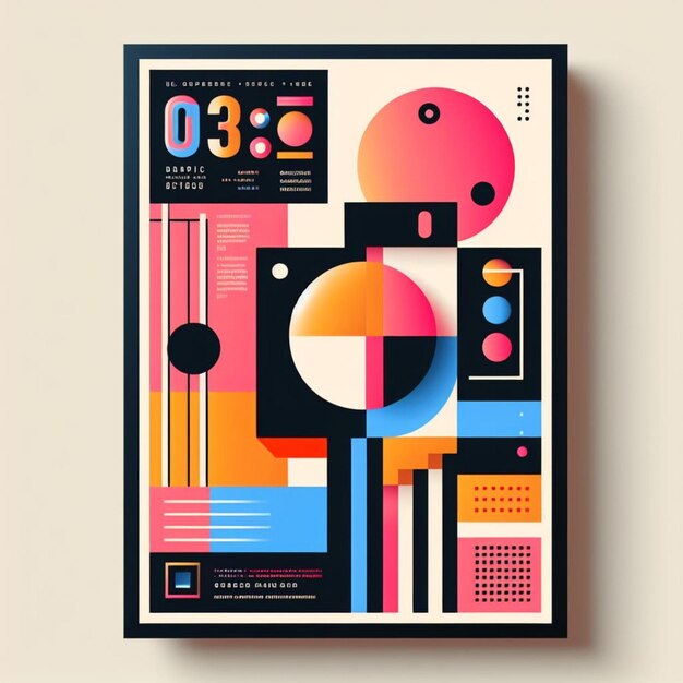 현대적이고 다채로운 포스터 디자인