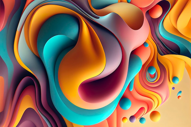 Photo modern colorful wallpaper abstract background