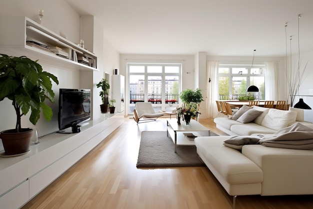 Modern and comfortable interior Generative Ai