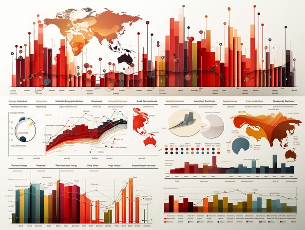 Photo modern computer screen with abstract creative financial chart research and analytics concept 3d rendering