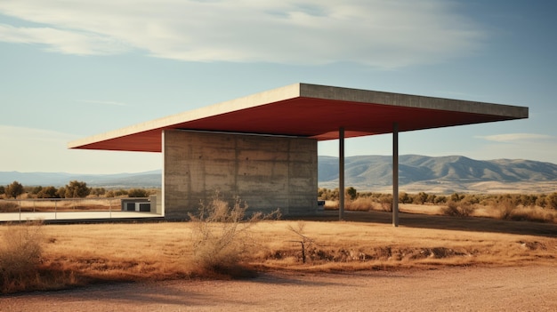 Modern Concrete Structure In Desert A Charming Expressionist Architecture