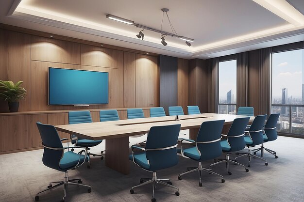 Modern conference room interior concept