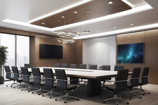 Modern conference room interior concept