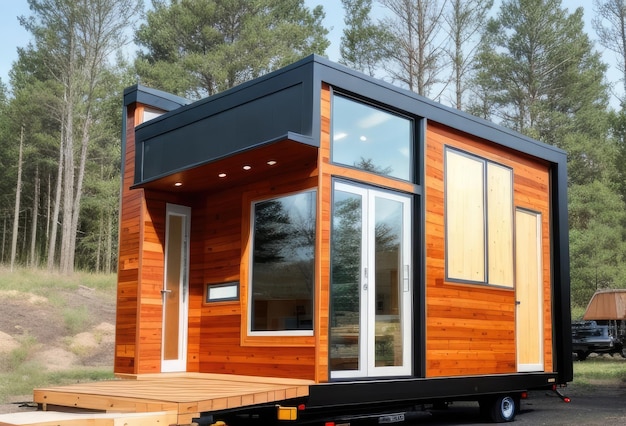 Photo modern contemporary tiny house