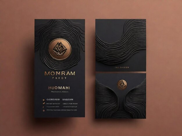 Photo modern corporate business card template