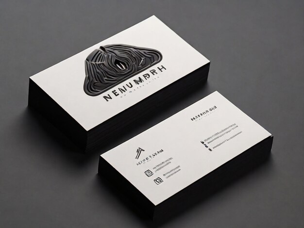 Photo modern corporate business card template