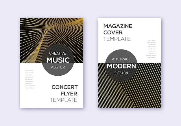 modern cover design template set gold abstract li
