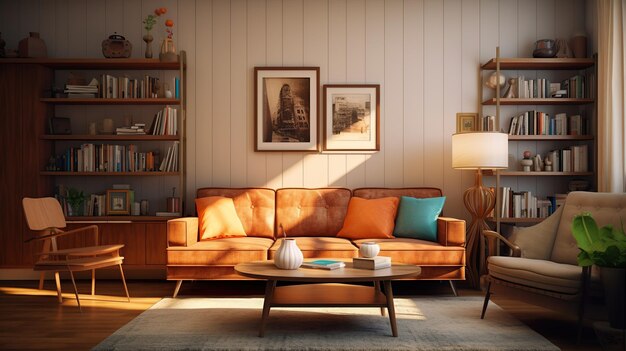 Modern cozy living room Midcentury style Used to Interior Stores Design Websites and Blogs Social