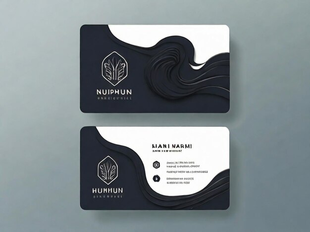 Photo modern creative and clean business card template vector