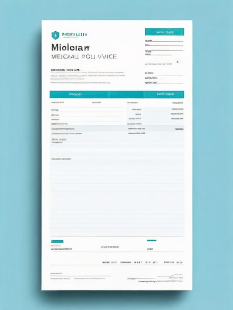 Photo modern and creative invoice design template