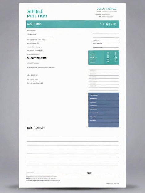 Photo modern and creative invoice design template