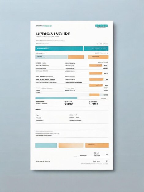 Photo modern and creative invoice design template
