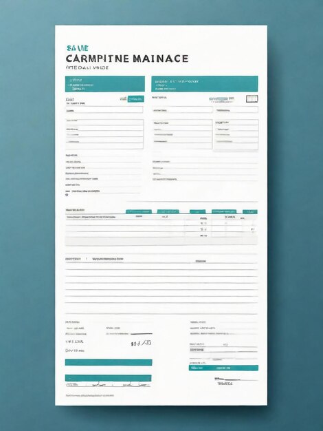 Photo modern and creative invoice design template