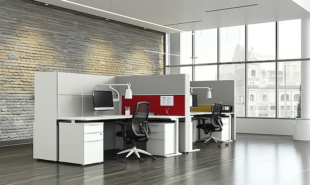 Modern Cubicles Individual Workspaces for Privacy Focus