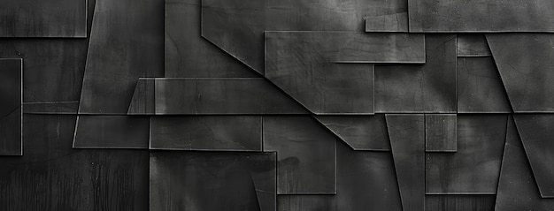 Photo modern dark geometric shapes wall texture