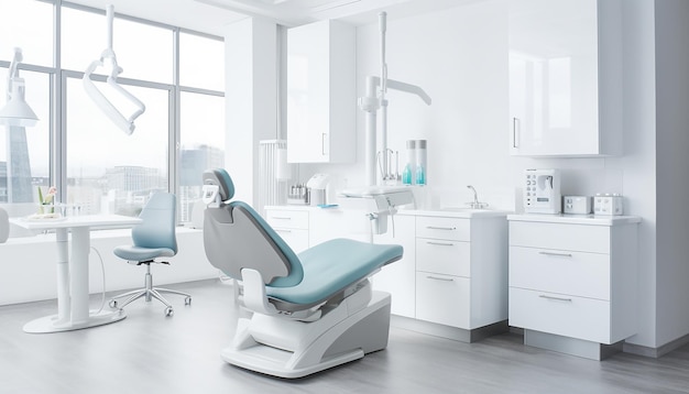 Modern dental cabinet dentist office minimal and clean design for advertisement