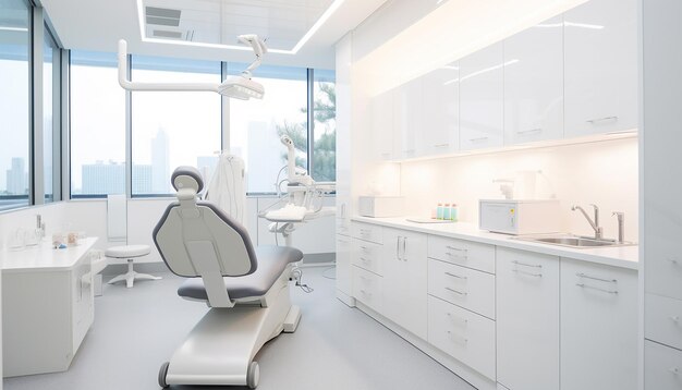 Modern dental cabinet dentist office minimal and clean design for advertisement