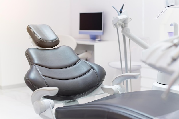 Modern dental clinic comfortable dentist chair dental equipment and accessories