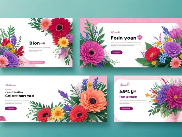 Modern design concept of personal branding for banner and website