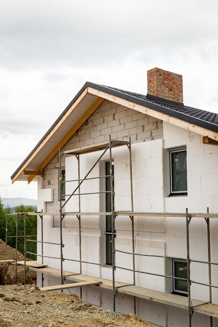 Photo modern design of houses built for families