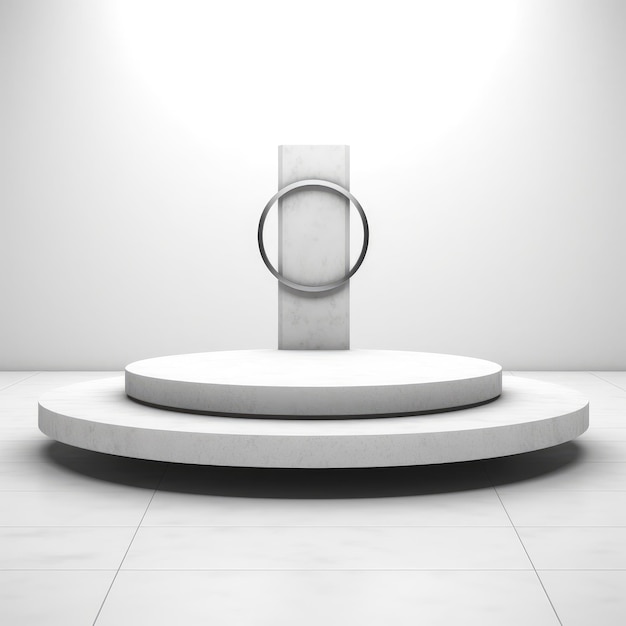 Modern design podium for products display