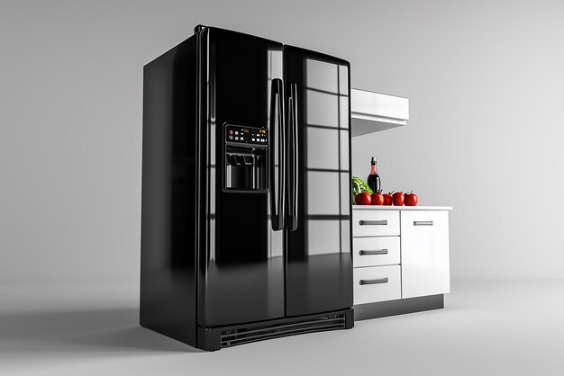 Photo modern design refridgerator