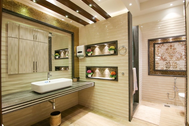 Modern design washroom Premium Photo