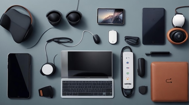 A Modern Desk Flat Lay