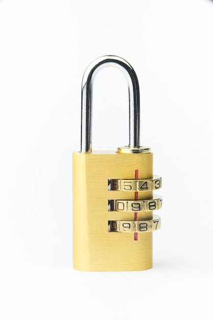 Modern digit lock key for security concept