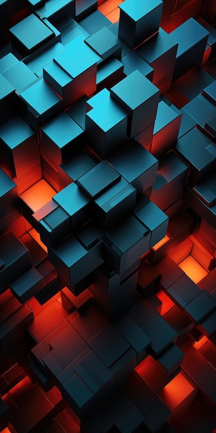 Modern Digital Abstract 3d Background ai generated