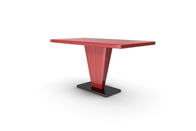 Photo modern dining table red