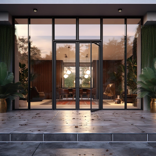 modern door entrance